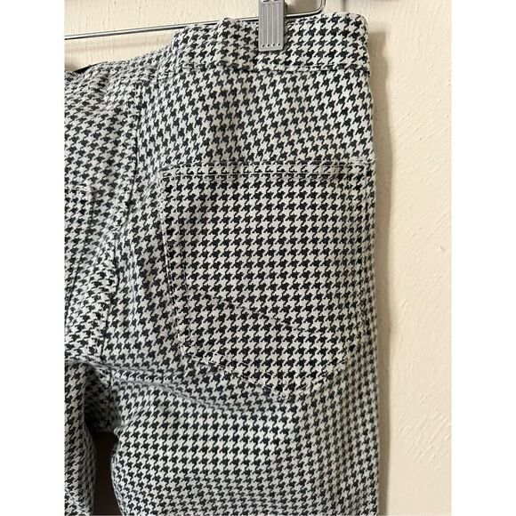 H&M DIVIDED Black White Houndstooth High Waist Super Skinny Ankle Jeans Size 8 - Picture 4 of 6